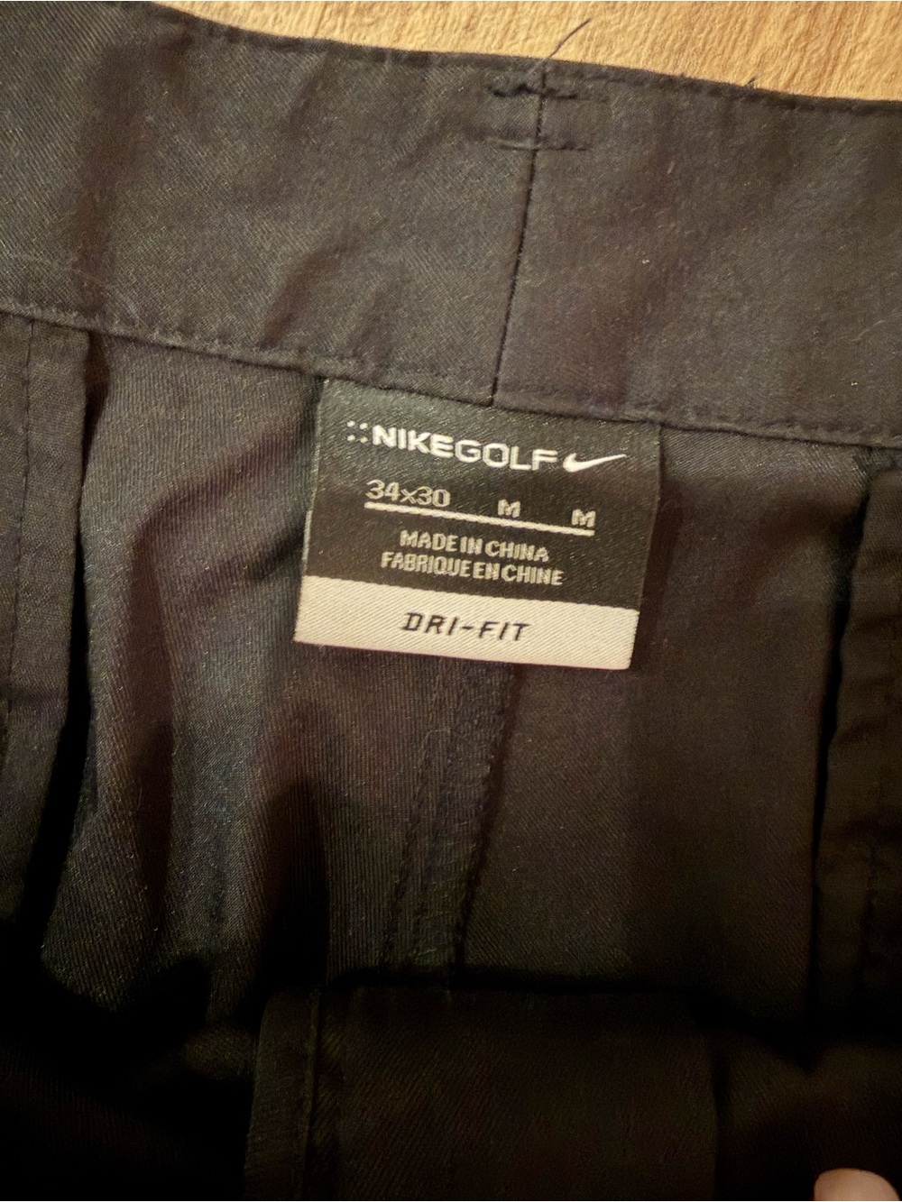 Nike Men’s Black Dri-Fit Golf Pants Size 34/30 Medium - Picture 7 of 7